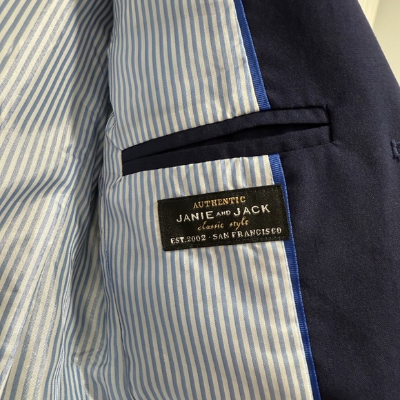 Janie and Jack classic boy’s blazer size 6 - Picture 2 of 4
